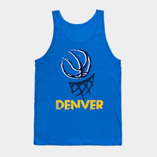 Vintage Denver, Colorado B-Ball Basketball Game Fans Tank Top